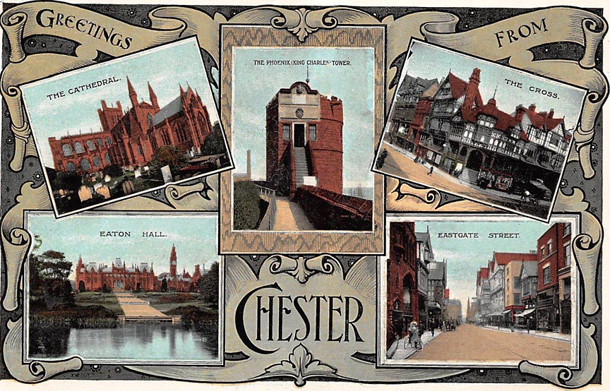 five views of Chester card