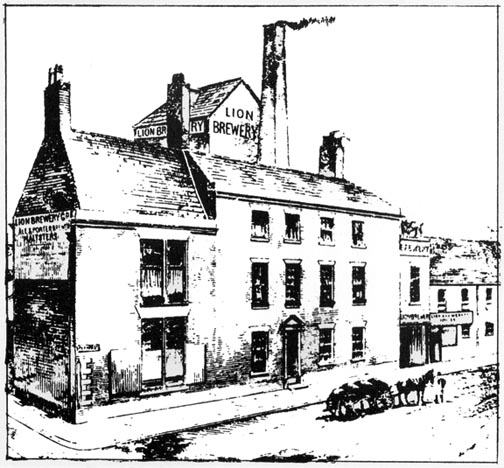 lion brewery drawing