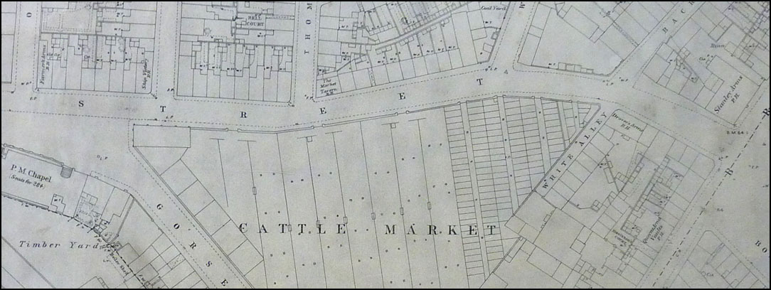 old map of cattle market area