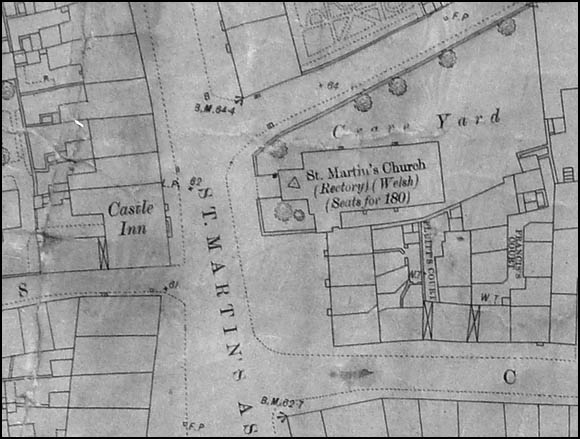 1875 map showing pub