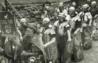 roman soldiers at the amphitheatre
