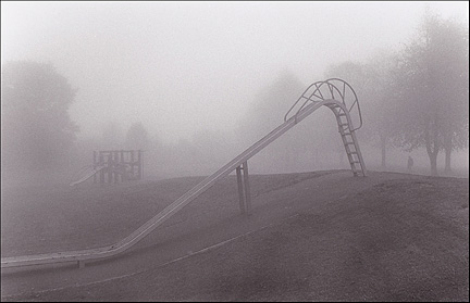 old slide in park