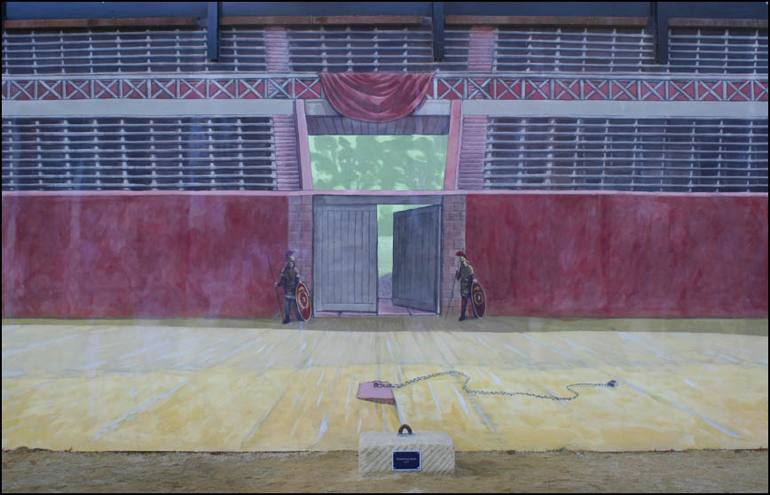 mural at amphitheatre