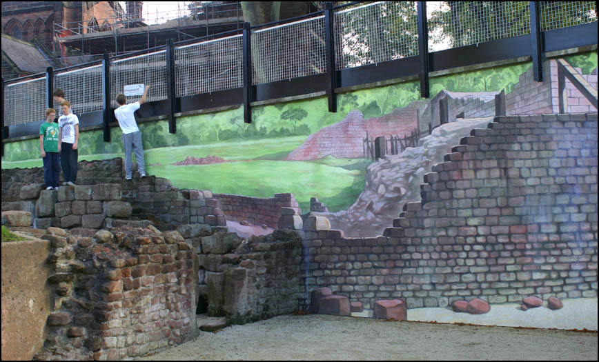 mural at amphitheatre