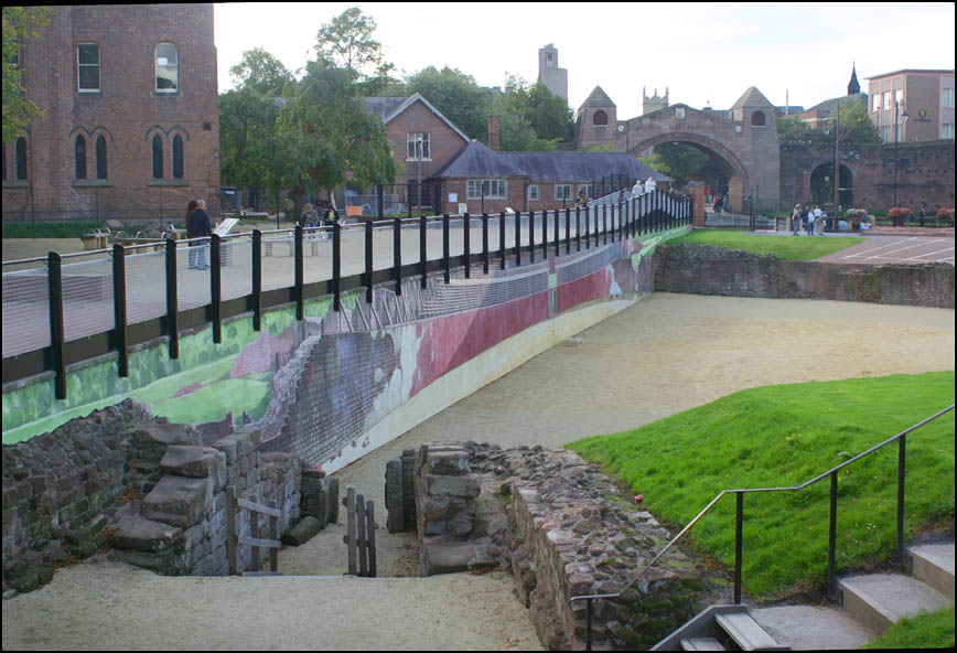 mural at amphitheatre
