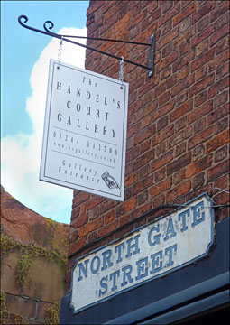 handel's court gallery sign