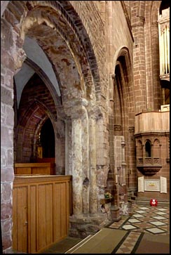 norman arch in cathedral