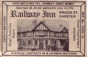 railway inn matchbox