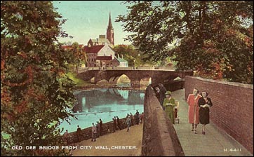 city wall and river dee