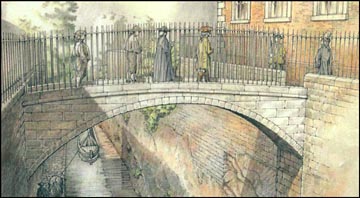 painting of bridge od sighs