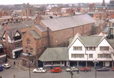 st.nicolas' chapel from cathedral roof