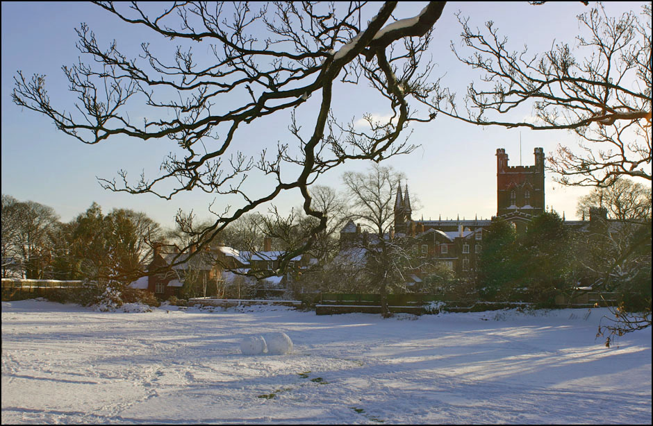 deanery field and  cathedral