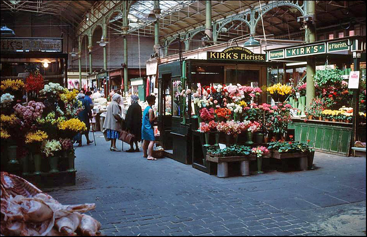 flower stall in market