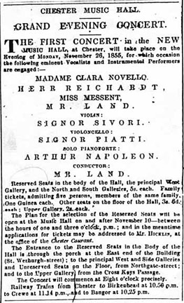 music hall concert advertisment