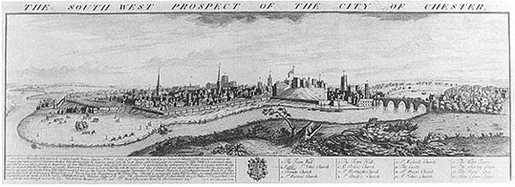 general view of Chester in1728