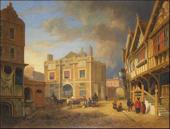 painting of old exchange