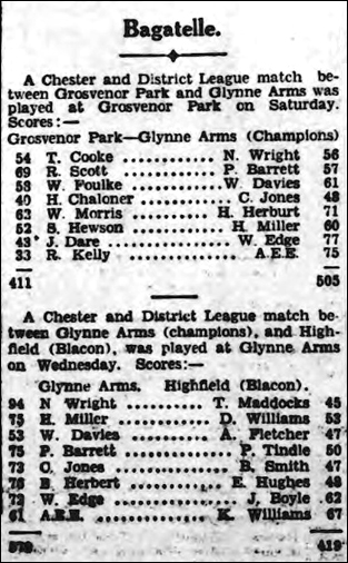 bagatelle match 1939